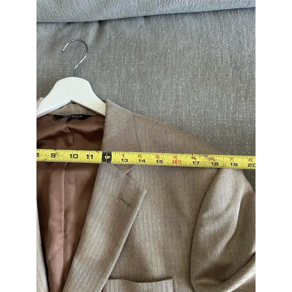 Jos. A. Bank Silk Camel Hair Blazer 42 L Sport Coat Preppy Luxury Old Money